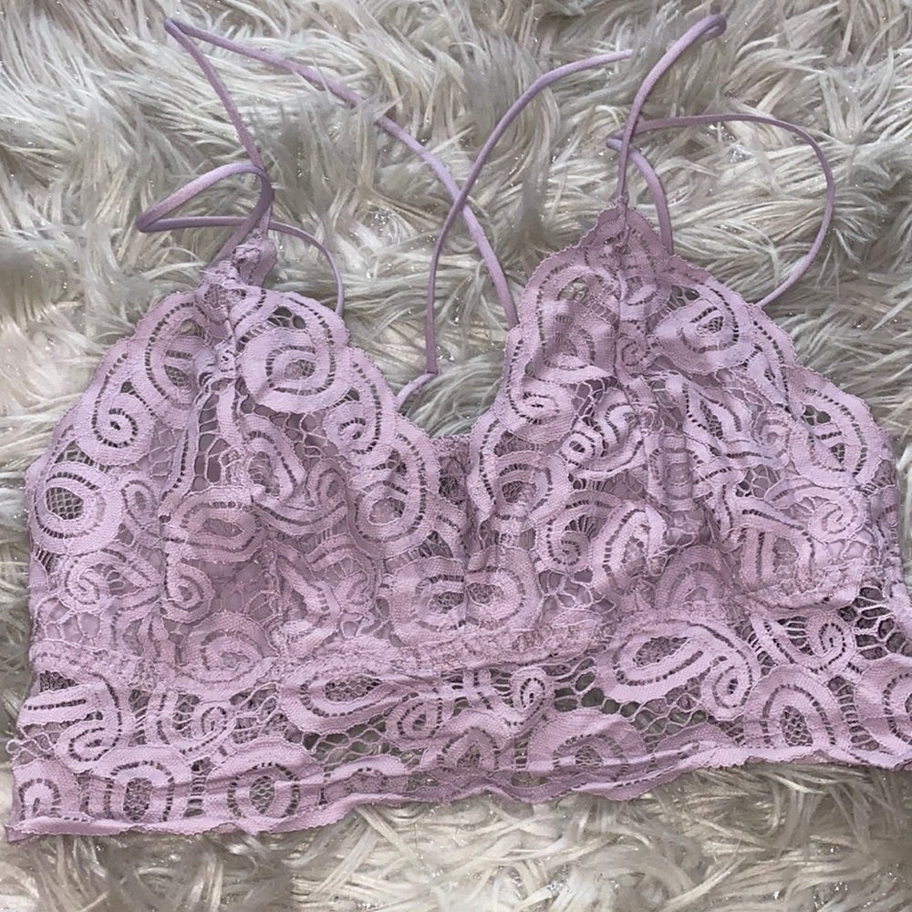 PINK Victoria Secret Lilac Lace Bralette 💜